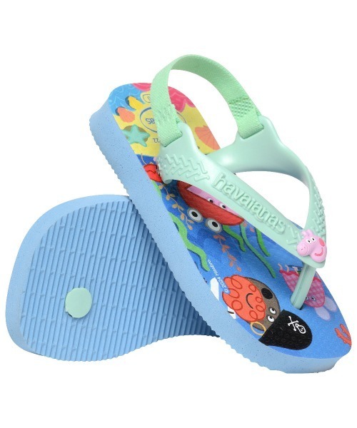havaianas（ハワイアナス）の「havaianas (ハワイアナス) / Baby Palette Glow キッズ ベビー サンダル ラバービーチサンダル（サンダル・キッズ・ブルー/ベージュ・14.5/14/13.5/13/15 ）」の5枚目の写真