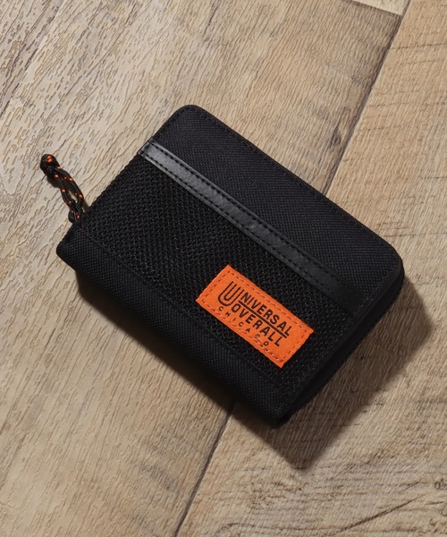 UNIVERSAL OVERALL(ユニバーサルオーバーオール)の「【UNIVERSAL OVERALL/ユニバーサルオーバーオール】メッシュ×ナイロン 2つ折りウォレット(財布・メンズ・ブラック・FREE)」の1枚目の写真