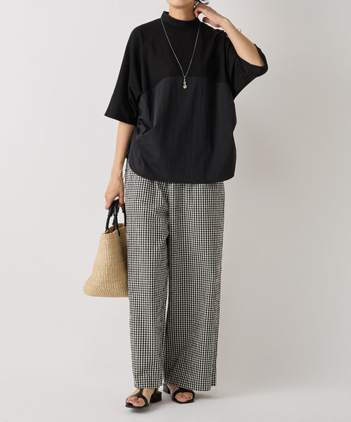 BEARDSLEY（ビアズリー）の「サイドシャーリングカットソー（Tシャツ/カットソー・レディース・ホワイト/ブラック・FREE）」の10枚目の写真