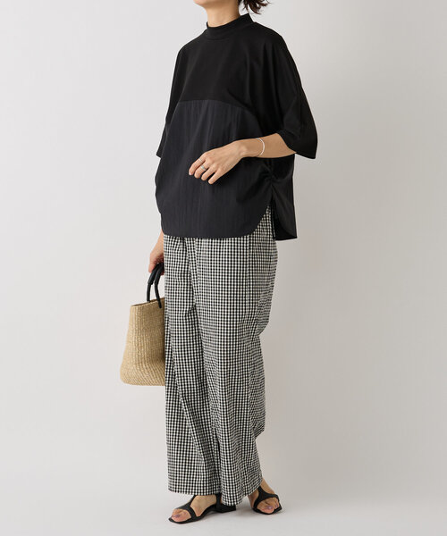 BEARDSLEY（ビアズリー）の「サイドシャーリングカットソー（Tシャツ/カットソー・レディース・ホワイト/ブラック・FREE）」の9枚目の写真