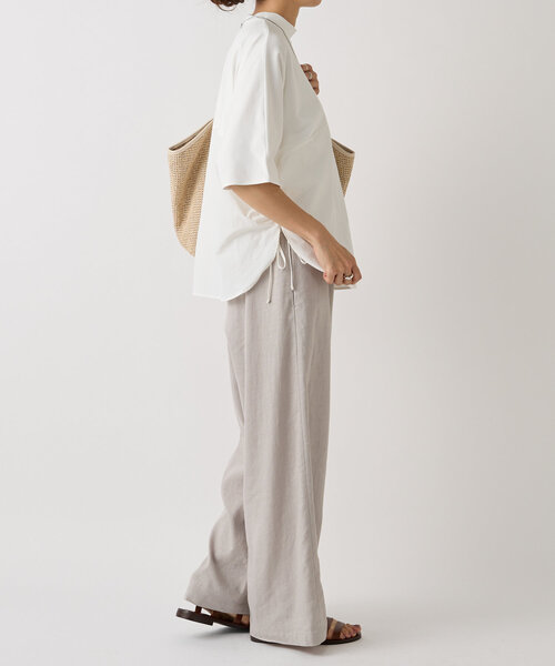 BEARDSLEY（ビアズリー）の「サイドシャーリングカットソー（Tシャツ/カットソー・レディース・ホワイト/ブラック・FREE）」の21枚目の写真