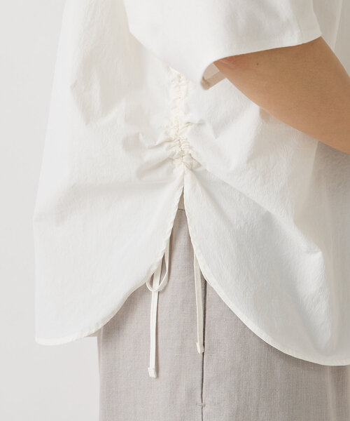 BEARDSLEY（ビアズリー）の「サイドシャーリングカットソー（Tシャツ/カットソー・レディース・ホワイト/ブラック・FREE）」の13枚目の写真