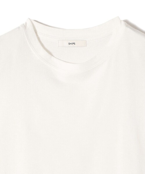 SHIPS(シップス)の「【WEB限定】ラッセル レース ドッキング TEE(Tシャツ/カットソー・レディース・ブラック/オフホワイト・ONE SIZE)」の7枚目の写真