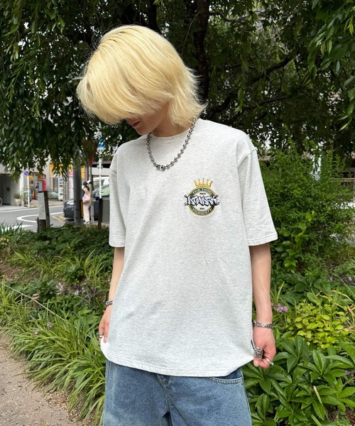 ATMARK(アットマーク)の「《フリーサイズ / UNISEX 》ATMARKサークルクラウンロゴTee オリジナル(Tシャツ/カットソー・レディース・ブラック/ホワイト・FREE)」の5枚目の写真
