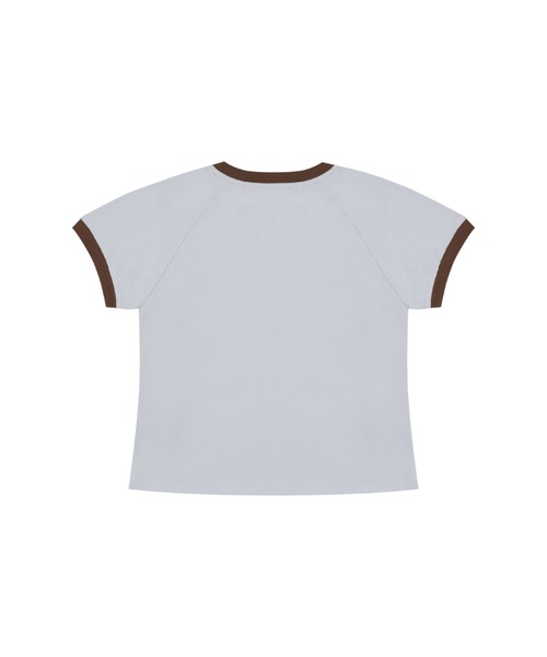 LARTIGENT(ラーティゼン)の「L15 RINGER T-SHIRT(Tシャツ/カットソー・レディース・ホワイト/スカイブルー/チャコール・FREE)」の19枚目の写真