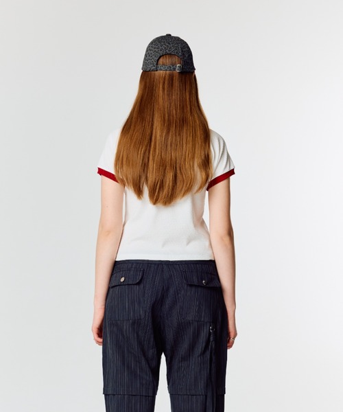 LARTIGENT(ラーティゼン)の「L15 RINGER T-SHIRT(Tシャツ/カットソー・レディース・ホワイト/スカイブルー/チャコール・FREE)」の12枚目の写真