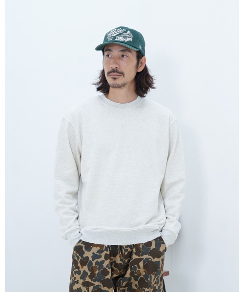 BANKS（バンクス）の「CREW /BANKS JOURNALバンクスジャーナルクルーネック古着風無地ウェット（スウェット・メンズ・ブルー/オートミール/ダークオレンジ・LARGE/MEDIUM/X-LARGE）」の5枚目の写真