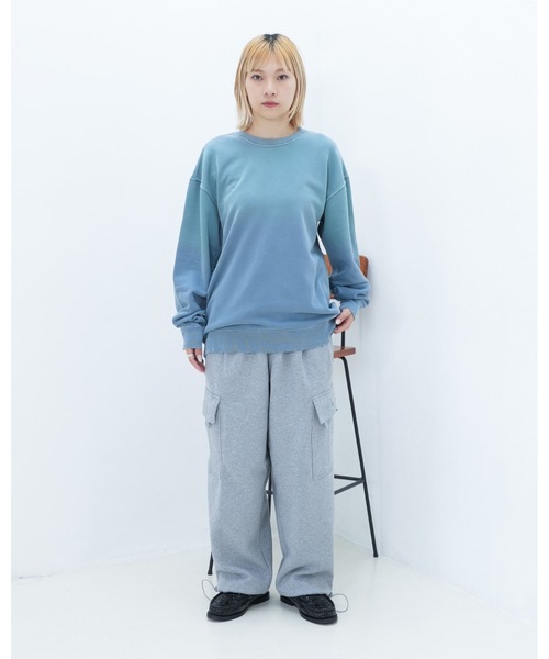 BANKS（バンクス）の「CREW /BANKS JOURNALバンクスジャーナルクルーネック古着風無地ウェット（スウェット・メンズ・ブルー/オートミール/ダークオレンジ・LARGE/MEDIUM/X-LARGE）」の12枚目の写真