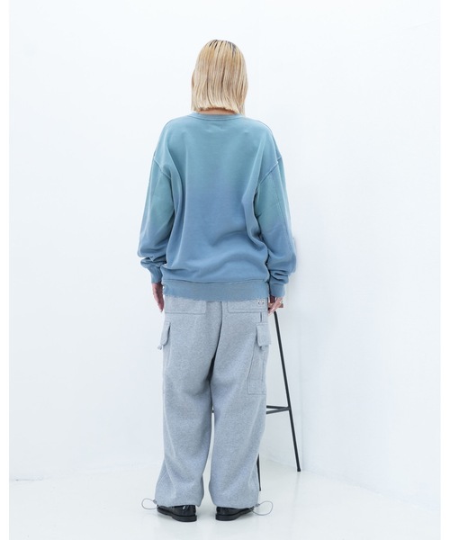 BANKS（バンクス）の「CREW /BANKS JOURNALバンクスジャーナルクルーネック古着風無地ウェット（スウェット・メンズ・ブルー/オートミール/ダークオレンジ・LARGE/MEDIUM/X-LARGE）」の13枚目の写真