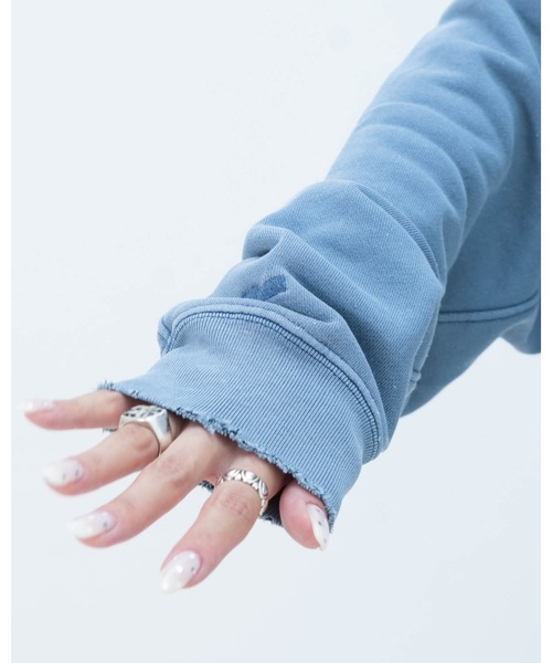 BANKS（バンクス）の「CREW /BANKS JOURNALバンクスジャーナルクルーネック古着風無地ウェット（スウェット・メンズ・ブルー/オートミール/ダークオレンジ・LARGE/MEDIUM/X-LARGE）」の19枚目の写真