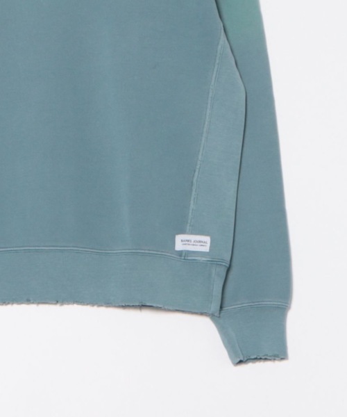 BANKS（バンクス）の「CREW /BANKS JOURNALバンクスジャーナルクルーネック古着風無地ウェット（スウェット・メンズ・ブルー/オートミール/ダークオレンジ・LARGE/MEDIUM/X-LARGE）」の22枚目の写真