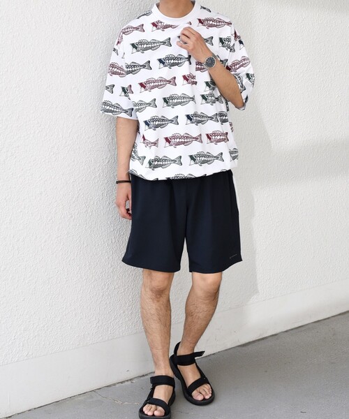 PHATEE(ファッティー)の「【SHIPS any別注】Phatee: オーガニックコットン パターン プリント スピンドル ポケット Tシャツ◇(Tシャツ/カットソー・メンズ・ストーン/ホワイト系/ホワイト・SMALL/MEDIUM/LARGE)」の14枚目の写真