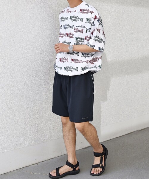 PHATEE(ファッティー)の「【SHIPS any別注】Phatee: オーガニックコットン パターン プリント スピンドル ポケット Tシャツ◇(Tシャツ/カットソー・メンズ・ストーン/ホワイト系/ホワイト・SMALL/MEDIUM/LARGE)」の15枚目の写真