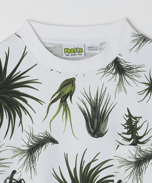 PHATEE(ファッティー)の「【SHIPS any別注】Phatee: オーガニックコットン パターン プリント スピンドル ポケット Tシャツ◇(Tシャツ/カットソー・メンズ・ストーン/ホワイト系/ホワイト・SMALL/MEDIUM/LARGE)」の20枚目の写真