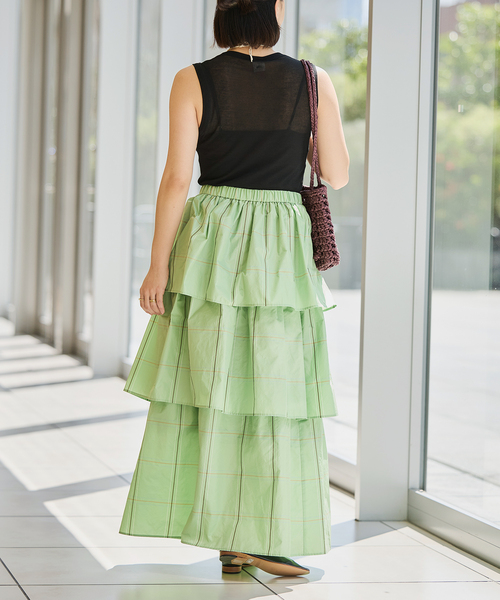 IENA LA BOUCLE(イエナラブークル)の「《追加》IENA LA BOUCLE 水撚りガスフライスノースリーブ(Tシャツ/カットソー・レディース・ホワイト/ブラウン/ピンク/ブラック・FREE)」の14枚目の写真