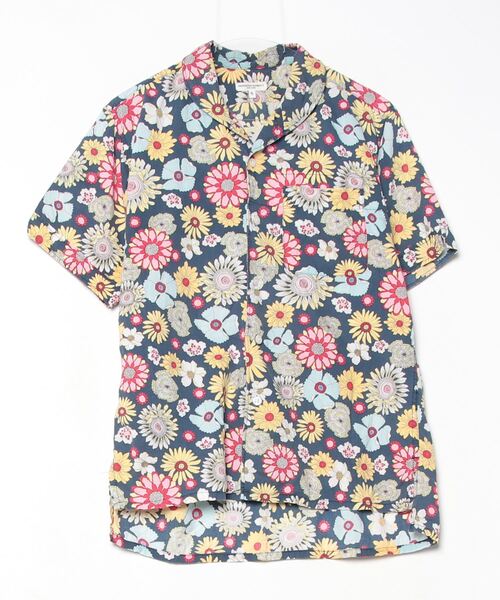 Engineered Garments ボタニカルシャツ ネイビー Sサイズ
