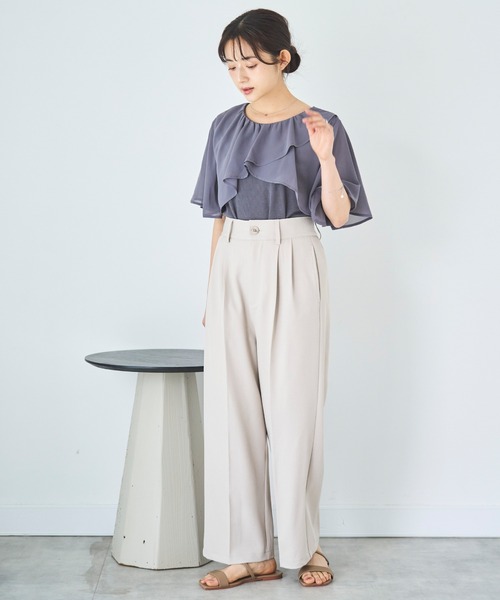 【新品未使用】定価4万円vince.ビンス　ハイウエスト プリーツパンツ 楽天市場】≪アウトレット≫【返品不可】ハイウエストタック