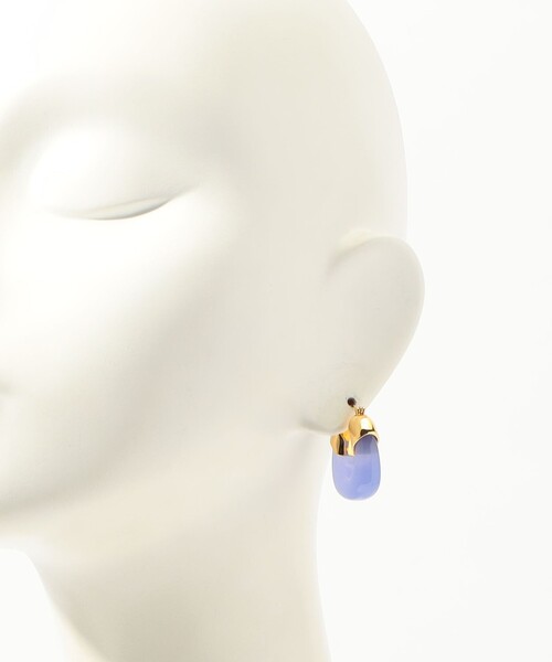 lizzie fortunato jewels(リジーフォルトゥナート)の「Lizzie Fortunato MINI ORGANIC HOOP ピアス(ピアス(両耳用)・レディース・ブルー系その他・FREE)」の2枚目の写真
