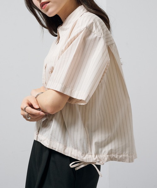 セール】【POLO BCS】Pony embroidery striped shirts / ワン