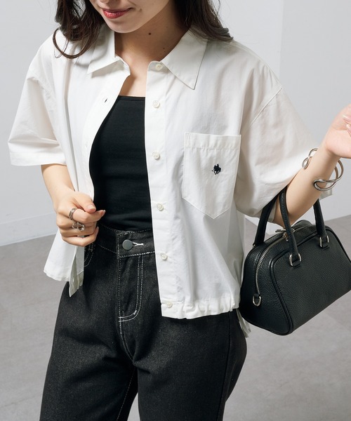 セール】【POLO BCS】Pony embroidery striped shirts / ワン