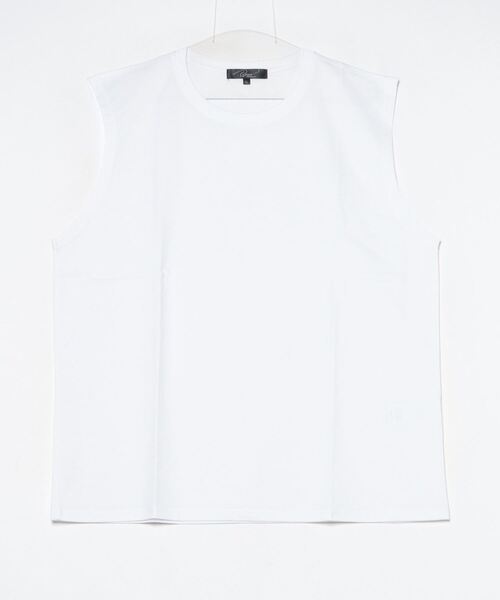 En serio TOKYO(エンソリオトーキョー)の「ベーシックノースリーブカットソー(Tシャツ/カットソー・メンズ・オフホワイト/グレー/ブラック/ベージュ・MEDIUM/LARGE/X-LARGE)」の17枚目の写真