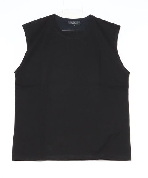 En serio TOKYO(エンソリオトーキョー)の「ベーシックノースリーブカットソー(Tシャツ/カットソー・メンズ・オフホワイト/グレー/ブラック/ベージュ・MEDIUM/LARGE/X-LARGE)」の18枚目の写真