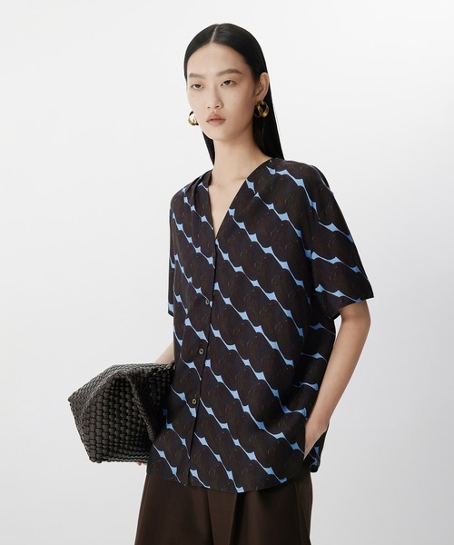 ブラウス シャツ Soft Geometry Shirt / ソフトジオメトリーシャツ レディース セール】Soft Geometry Shirt / ソフトジオメトリーシャツ