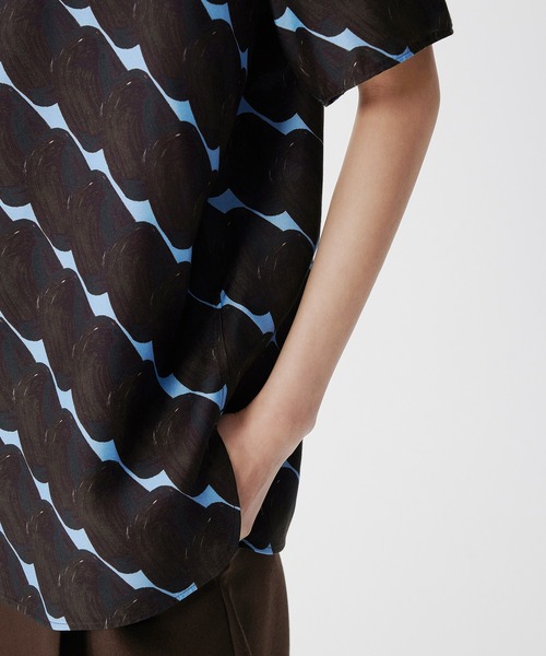 ブラウス シャツ Soft Geometry Shirt / ソフトジオメトリーシャツ レディース セール】Soft Geometry Shirt / ソフトジオメトリーシャツ