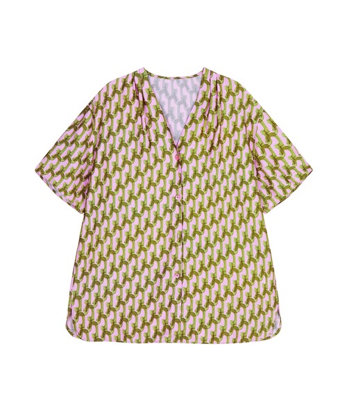 ブラウス シャツ Soft Geometry Shirt / ソフトジオメトリーシャツ レディース セール】Soft Geometry Shirt / ソフトジオメトリーシャツ
