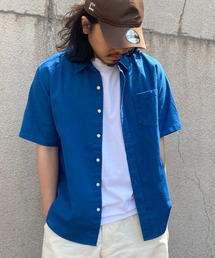 パナマ織り半袖シャツ