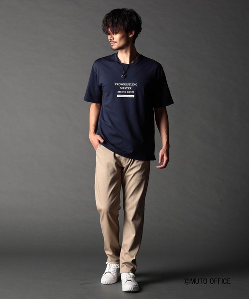 NICOLE CLUB FOR MEN（ニコルクラブフォーメン）の「≪タイガーマスク≫≪武藤敬司≫プロレスコラボTシャツ（Tシャツ/カットソー・メンズ・ブラック系/ホワイト系1/ホワイト系2/ネイビー系・MEDIUM/LARGE/X-LARGE）」の7枚目の写真