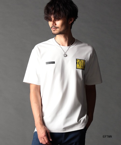 NICOLE CLUB FOR MEN（ニコルクラブフォーメン）の「≪タイガーマスク≫≪武藤敬司≫プロレスコラボTシャツ（Tシャツ/カットソー・メンズ・ブラック系/ホワイト系1/ホワイト系2/ネイビー系・MEDIUM/LARGE/X-LARGE）」の8枚目の写真