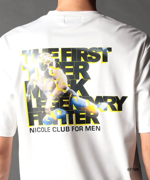 NICOLE CLUB FOR MEN（ニコルクラブフォーメン）の「≪タイガーマスク≫≪武藤敬司≫プロレスコラボTシャツ（Tシャツ/カットソー・メンズ・ブラック系/ホワイト系1/ホワイト系2/ネイビー系・MEDIUM/LARGE/X-LARGE）」の10枚目の写真