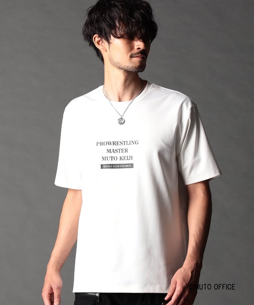NICOLE CLUB FOR MEN（ニコルクラブフォーメン）の「≪タイガーマスク≫≪武藤敬司≫プロレスコラボTシャツ（Tシャツ/カットソー・メンズ・ブラック系/ホワイト系1/ホワイト系2/ネイビー系・MEDIUM/LARGE/X-LARGE）」の14枚目の写真