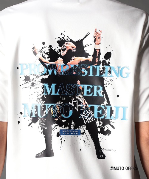NICOLE CLUB FOR MEN（ニコルクラブフォーメン）の「≪タイガーマスク≫≪武藤敬司≫プロレスコラボTシャツ（Tシャツ/カットソー・メンズ・ブラック系/ホワイト系1/ホワイト系2/ネイビー系・MEDIUM/LARGE/X-LARGE）」の16枚目の写真