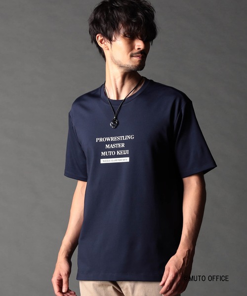 NICOLE CLUB FOR MEN（ニコルクラブフォーメン）の「≪タイガーマスク≫≪武藤敬司≫プロレスコラボTシャツ（Tシャツ/カットソー・メンズ・ブラック系/ホワイト系1/ホワイト系2/ネイビー系・MEDIUM/LARGE/X-LARGE）」の17枚目の写真