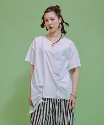 アシンメトリードロストTシャツ