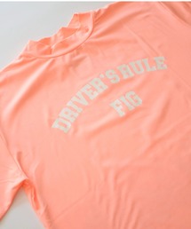 【Fortune Island Golf/フォーチューンアイランドゴルフ】DRIVER’S RULE MOCKNECK S/S CHIE 　モックネック　バックプリント　Tシャツ
