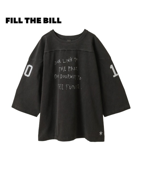 CONVERSE TOKYO(コンバーストウキョウ)の「【FILL THE BILL】NUMBER FOOTBALL TEE(Tシャツ/カットソー・レディース・ホワイト/ブラック・SMALL/MEDIUM)」の2枚目の写真
