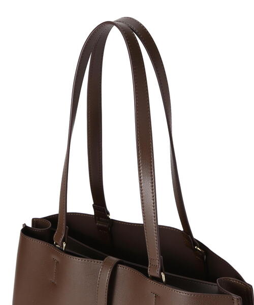 NATURAL BEAUTY BASIC（ナチュラルビューティーベーシック）の「◇エブリデイラージトートバッグ（トートバッグ・レディース・ダークブラウン/グレー/ブラック・ﾌﾘ-）」の11枚目の写真