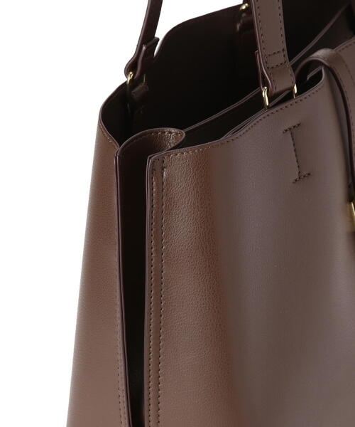 NATURAL BEAUTY BASIC（ナチュラルビューティーベーシック）の「◇エブリデイラージトートバッグ（トートバッグ・レディース・ダークブラウン/グレー/ブラック・ﾌﾘ-）」の13枚目の写真