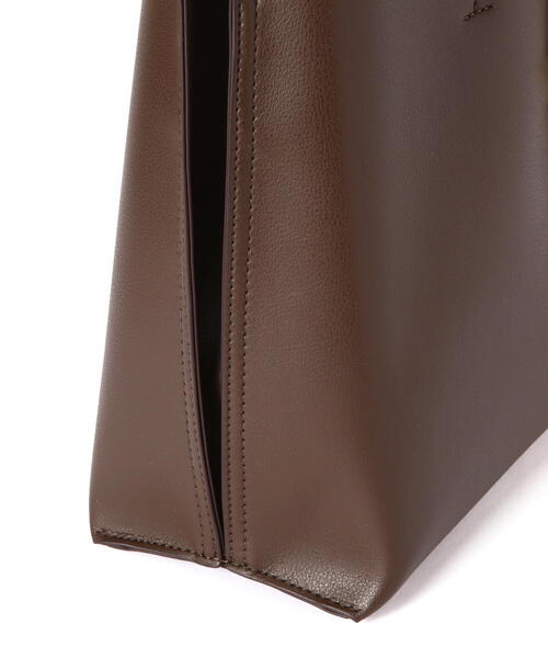 NATURAL BEAUTY BASIC（ナチュラルビューティーベーシック）の「◇エブリデイラージトートバッグ（トートバッグ・レディース・ダークブラウン/グレー/ブラック・ﾌﾘ-）」の14枚目の写真