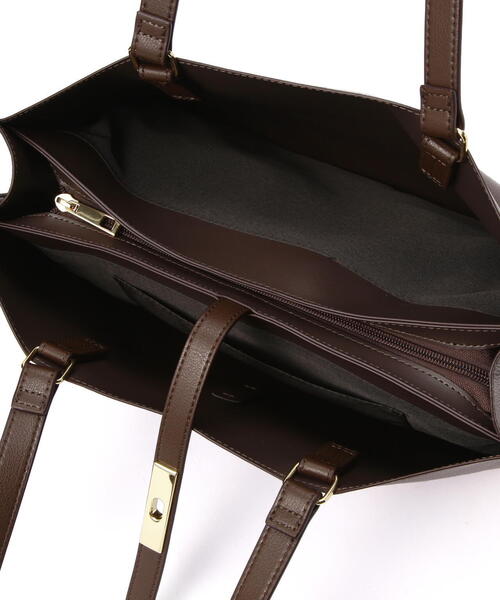 NATURAL BEAUTY BASIC（ナチュラルビューティーベーシック）の「◇エブリデイラージトートバッグ（トートバッグ・レディース・ダークブラウン/グレー/ブラック・ﾌﾘ-）」の16枚目の写真