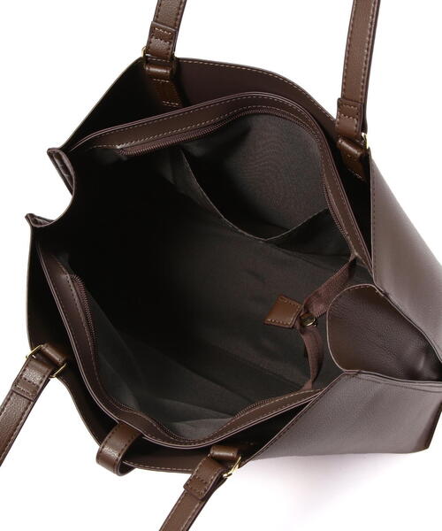 NATURAL BEAUTY BASIC（ナチュラルビューティーベーシック）の「◇エブリデイラージトートバッグ（トートバッグ・レディース・ダークブラウン/グレー/ブラック・ﾌﾘ-）」の17枚目の写真