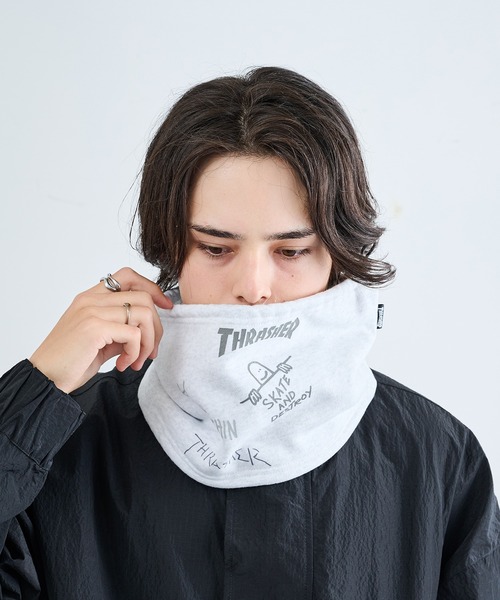 セール】【THRASHER】THRASHER マルチロゴスウェットネックウォーマー