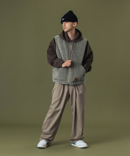 XLARGE（エクストララージ）の「WIDE TUCK PANTS（その他パンツ・メンズ・ベージュ/ブラック・32inch/30inch/36inch/34inch）」の16枚目の写真
