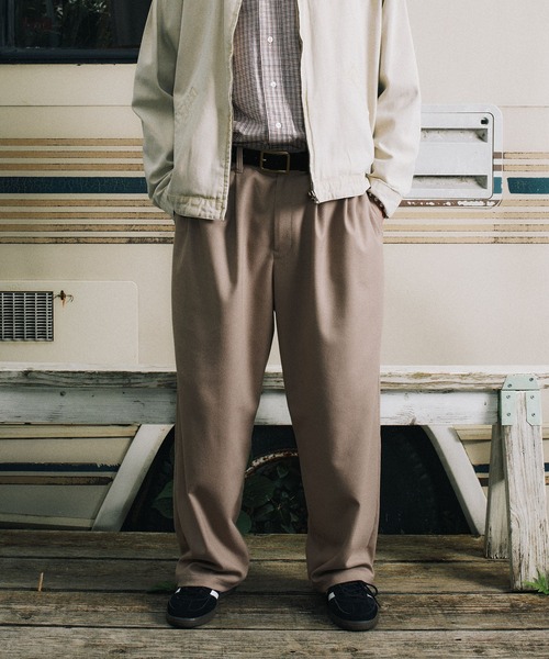 XLARGE（エクストララージ）の「WIDE TUCK PANTS（その他パンツ・メンズ・ベージュ/ブラック・32inch/30inch/36inch/34inch）」の19枚目の写真