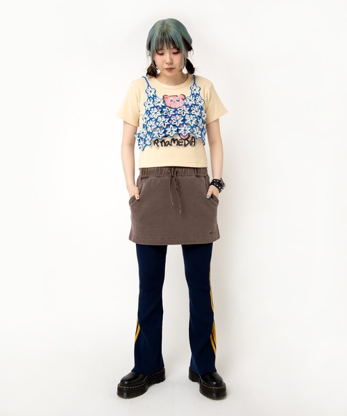 RNA(アールエヌエー)の「R4371 ラインリブフレアレギンス(その他パンツ・レディース・ネイビー/ブラウン/ベージュ/杢グレー・MEDIUM)」の10枚目の写真