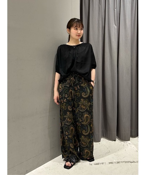 CRAFT STANDARD BOUTIQUE（クラフトスタンダードブティック）の「レーヨン総柄ワイドパンツ（その他パンツ・レディース・その他13/ストライプ/その他14・M/L）」の8枚目の写真