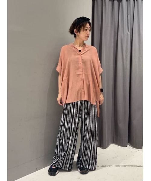 CRAFT STANDARD BOUTIQUE（クラフトスタンダードブティック）の「レーヨン総柄ワイドパンツ（その他パンツ・レディース・その他13/ストライプ/その他14・M/L）」の12枚目の写真